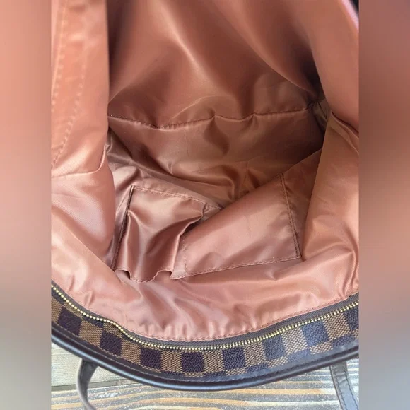 Brown Checkered Tote Bag - Picture 8 of 10